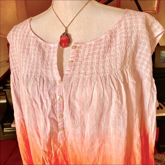πΊπHPππΊ NWT Free People Little Bit of Something Ombre Top - Picture 8 of 12